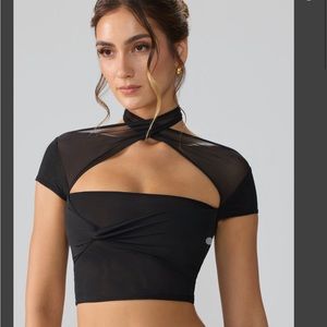 Oh Polly Mesh crisscross top